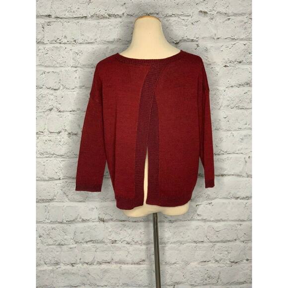 BB Dakota red split back oversized sweater size XS - Picture 11 of 12